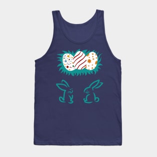 Cute Bunnies Easter Egg Hunt on Easter Day Tank Top